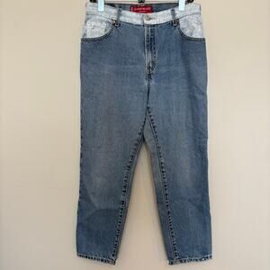 Vintage Y2K Levis 550 Classic Relaxed Painted Purple Cow Print Jeans 32 Waist